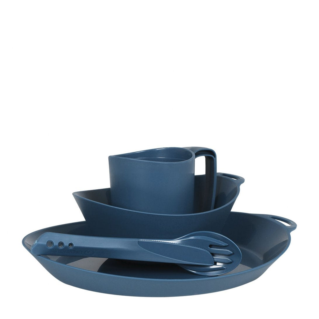 Ellipse Camping Tableware Set - variant[Navy]